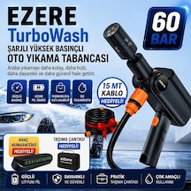 Ezere Turbowash Şarjlı 60 Bar Yüksek Basınçlı Oto Araba Bahçe Yıkama Ve Temizleme Tabancası Makinesi Ezere Turbowash Şarjlı 60 Bar Yüksek Basınçlı Oto Araba Bahçe Yıkama Ve Temizleme Tabancası Makinesi