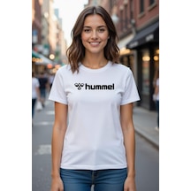 Hummel Nesle S/s 912031-9001 Beyaz Kadın T-shirt Beyaz