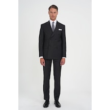 Efor Slim Fit Çift Yırtmaç Çizgili Kruvaze Klasik Antrasit Takım Elbise Tk 925 Antrasit Efor Slim Fit Çift Yırtmaç Çizgili Kruvaze Klasik Antrasit Takım Elbise Tk 925 Antrasit