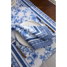 Karaca Home Rosario Dertsiz 2'li Kumaş Peçete 45x45 Cm Mavi