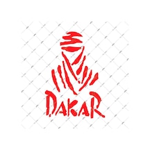 Bay Etiket Rfhlm56 Reflektif Dakar Sticker Kirmizi Renk