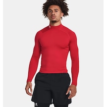 Under Armour Cg Armour Comp Mock Erkek Uzun Kollu T-shirt 1366072-600 Kırmızı