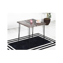 Avvio Erva Verzalit 80-80 Yemek Masası Takımı-mutfak Masası Takımı-balkon Masa Takımı - Gri Gri