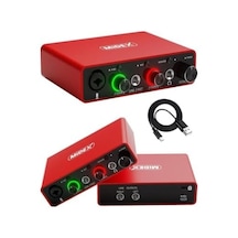 Glx-700rd Üst Segment Usb Stüdyo Ses Kartı 2 Giriş 2 Çıkış 24bit/192khz