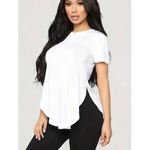 Kadın Türlü Viskon Kumaş Yırtmaç Detaylı Bluz Beyaz Kadın Türlü Viskon Kumaş Yırtmaç Detaylı Bluz Beyaz