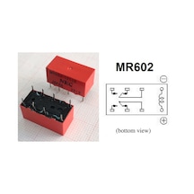 Mr602-12S2B 8Pin'Li Röle Çift Enversör Kontak 12Vdc 3A (6 Adet)