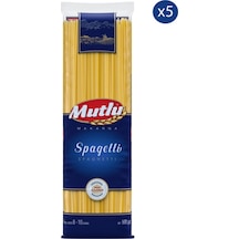 Mutlu Spagetti Makarna 500 Gr X 5 Adet