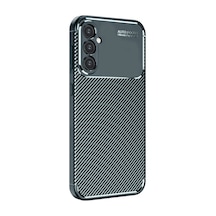 Samsung Galaxy  Uyumlu,  A56 Kılıf Auto Focus Karbon Kapak - Koyu Yeşil