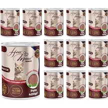 How Meow Yetişkin Kedi Tavuk Ciğerli Pate 400 Gr X 12 Adet 103 Ivory