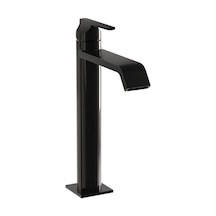 VitrA Suit A4281439 Üstten Yüksek Lavabo Bataryası Parlak Siyah