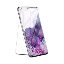 Zore Galaxy S20 Plus Uyumlu Kavisli Full Yapışkanlı Cam Ekran Koruyucu
