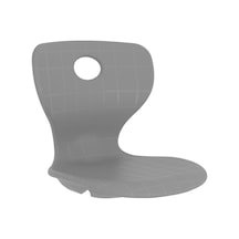 Cateksss Monoblok Sandalye Oturağı Plastik Sandalye Tablası - Gri - 48 Li Paket