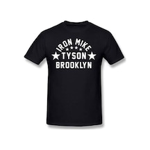 Stoned&Fame Mike Tyson Baskılı Unisex %100 Pamuk Siyah T-shirt SIYAH Siyah