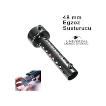 Motosiklet Egzoz Susturucusu 48 Mm Vida Model Siyah