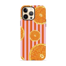 Apple iPhone Uyumlu 12 Pro Max Vorian Çift Katmanlı Magsafe Kılıf Sunset Orange Grove