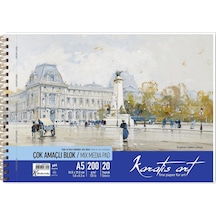 Karatis Resim Blok Spiralli Art 200 Gr A5 20 Yp 486009-99