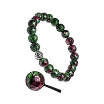 Sertifikalı Gümüş Aparatlı Fasetli Ruby Yakutlu Zoisite Anyolit T Çok Renkli