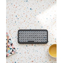 Kompakt Siyah Rgb Işıklı Bluetooth Mini Klavye
