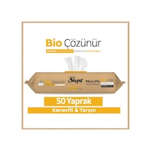 Sleepy Bio Çözünür Yüzey Temizlik Havlusu&Mendili Karanfil&Tarçın 50 Yaprak
