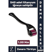 Premium 1.00 Mm 540 Titanyum İğneli Cilt Yenileyici Pürüzsüz Cilt Bakım Güzellik Aleti Derma Roller