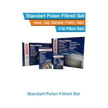 Peugeot 207 1.4 Hdı Euro4 Bosch Filtre Bakım Seti 2006-2011 Hava+yağ+yakıt+standart Polen