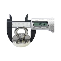 D48 Güçlü Neodyum Mıknatıs 48mm 75kg Askılı Fishing Salvage Magnet