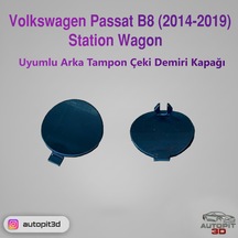 Volkswagen Passat B8 2014-2019 Station Wagon Uyumlu Arka Tampon Çeki Demiri Kapağı