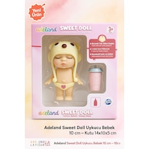 Adeland Sweet Doll Uykucu Bebek 10 Cm Kutu 14 10 5 Cm Bej Şapka - Kahverengi Düğme