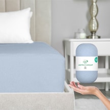 Home Eco Lastikli Çarşaf %100 Pamuk Tek / Çift Kişilik Ekonomik Serisi Oeko-tex Sertifikalı Mavi / Bebek Mavisi Mavi - Bebek Mavisi