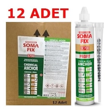 12 Adet Somafix Se700 Kimyasal Dübel 300ml