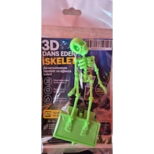 3d Dans Eden İskelet Yeşil