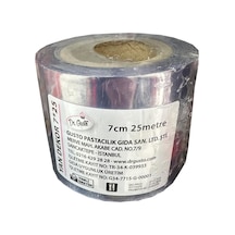 Omeyva Şeffaf Kalın Pasta Kenar Dekor Film Jelatini - 7 Cm. X 25 Metre - Krema Tutucu - 1 Rulo