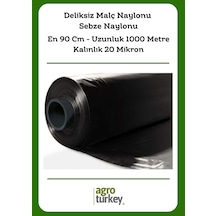 Agro Turkey Deliksiz Malç Naylonu - Sebze Naylonu - En 90 CM - Kalınlık 20 Mikron - Uzunluk 1000 Metre