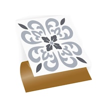 Kendinden Yapışkanlı Geometrik 07 Desenli Pvc Karo, Yapışkanlı Fayans Kaplama, Fayans Çıkartmas Standart