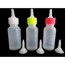 Yavru Kedi Köpek Için Biberon Seti 60 ml 3 Adet +3 yedek Ağızlık