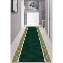 Yeşil Gold Kaymaz Çerçeveli Özel Ölçü Rulo Yolluk Ar733n11 Gold - Yeşil