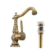 Banyo Lavabo Bataryası Antik + İşlemeli Gider Süzgeç