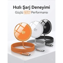 Manyetik Kablosuz Şarj Cihazı Compatible With Magsafe, 25w Siyah Çok Renkli