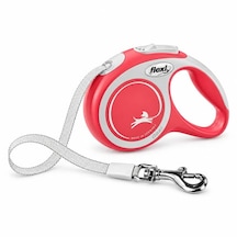 Flexi Comfort Plus Xs Açık Kırmızı Şerit Köpek Kayışı 3 M