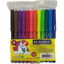 Rubenis Keçeli Kalem 12'li Çok Renkli Rubenis Keçeli Kalem 12'li Çok Renkli