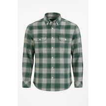 Atilla Özer Kışlık Kaşmir Erkek Gömlek - 7463 Yeşil