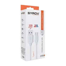 Syrox C109 3.0a 18w Type-c Şarj & Data Kablosu