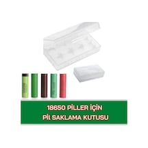 18650 Piller İçin Pil Kutusu, Standart, Drwlkutu, Şeffaf, Erkek
