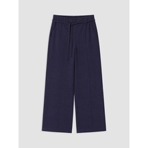 Lcw Modest Lacivert Beli Kuşaklı Kadın Pantolon