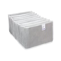 8 Bölmeli Akordiyon Organizer Xl - Gri Renkli