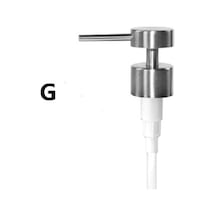 G-1pc Değiştirilebilir 304 Paslanmaz Çelik Sıvı Losyon Dispenseri Banyo Sabunu Şampuan Pompası Kafa Kavanoz Tüp Banyo Aksesuarları