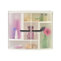 M-09416 Şeffaf Naturel Banyo Ecza Dolabı Açık Gri