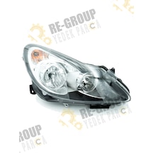 Opel Corsa D Ön Far Siyah Zemin 2006-2010 -sağ- 1216200