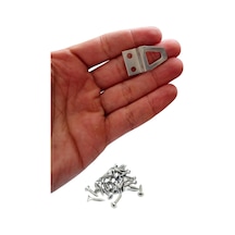 Tr Tablo Ve Resim Çerçevesi İçin Askı Kancası, Kıvrık Eğik Metal, 100 Genel