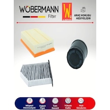 Wöbermann Vw Jetta 1.4 TSI Filtre Bakım Seti 2011-2015 3'lü Karbonlu Wöbermann Vw Jetta 1.4 TSI Filtre Bakım Seti 2011-2015 3'lü Karbonlu